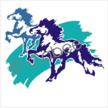 Aufkleber Tölter mehrfarbig