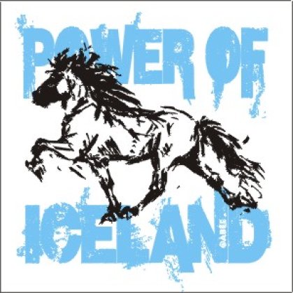 Aufkleber Tölter mehrfarbig